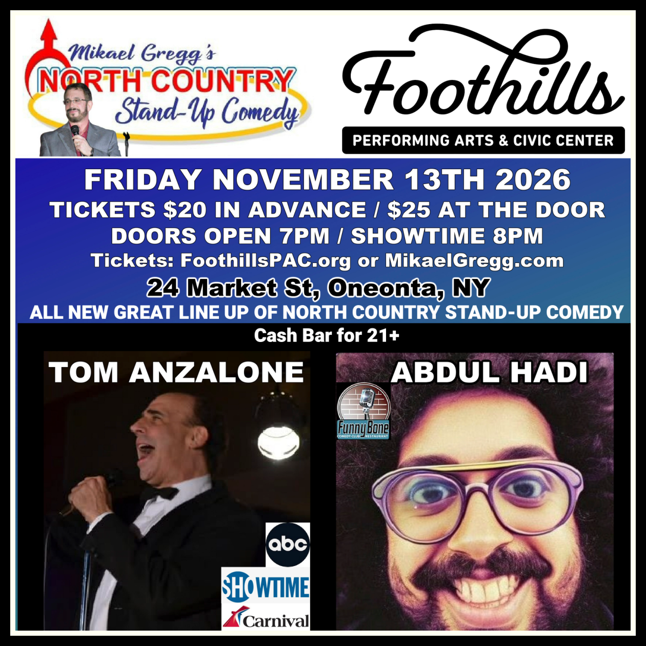 COMEDY SHOW SQUARE 11.13.26